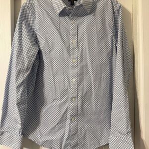 Apt. 9 Light Blue Gingham Men's Shirt